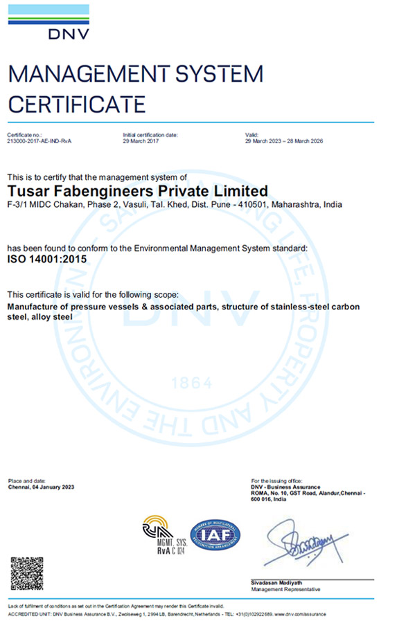ISO Certificate